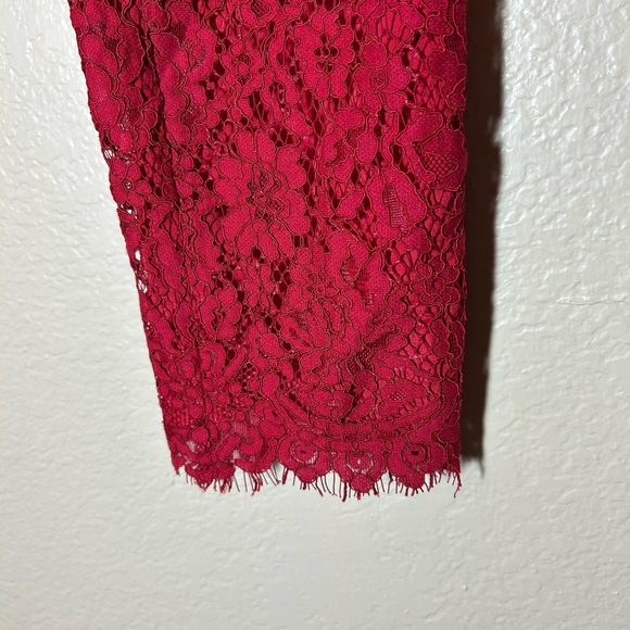 J. Crew Vibrant Red Lace Garment SIZE 00 - Picture 3 of 12